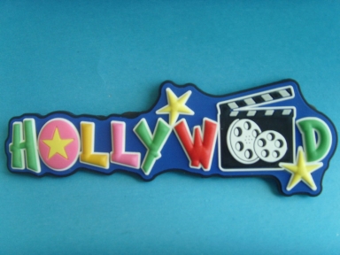 insignes de caoutchouc 3d lettres Hollywood