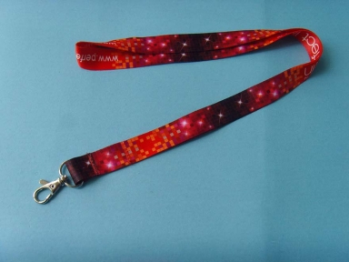 red sublimation printing lanyard