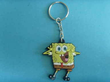 Pendentif clé de Bob l'éponge en caoutchouc