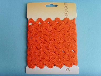 orange de 15mm tissé ruban polyester ricrac pour devoration